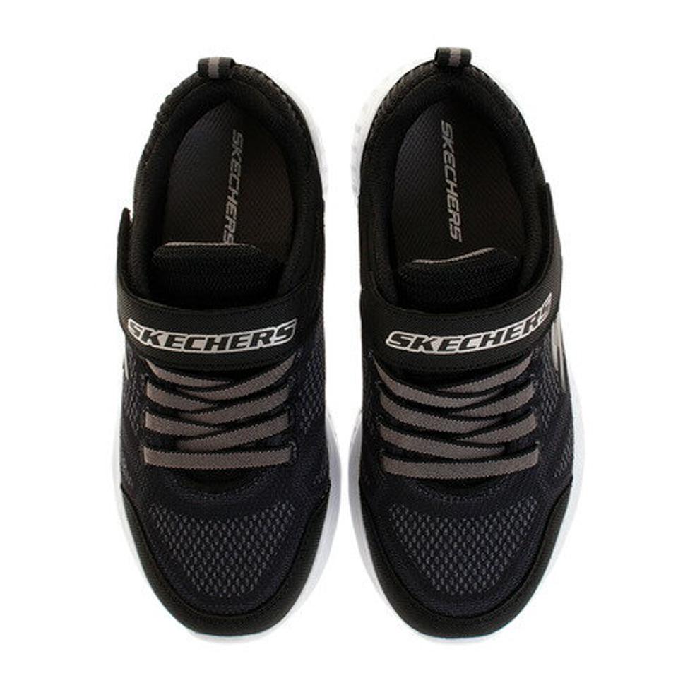 スケッチャーズ（SKECHERS）（キッズ）ジュニア スニーカー スナップ スプリンツ ウルトラボルト ブラック 97546L-BKCC スポーツシューズ ベルクロ スリッポン