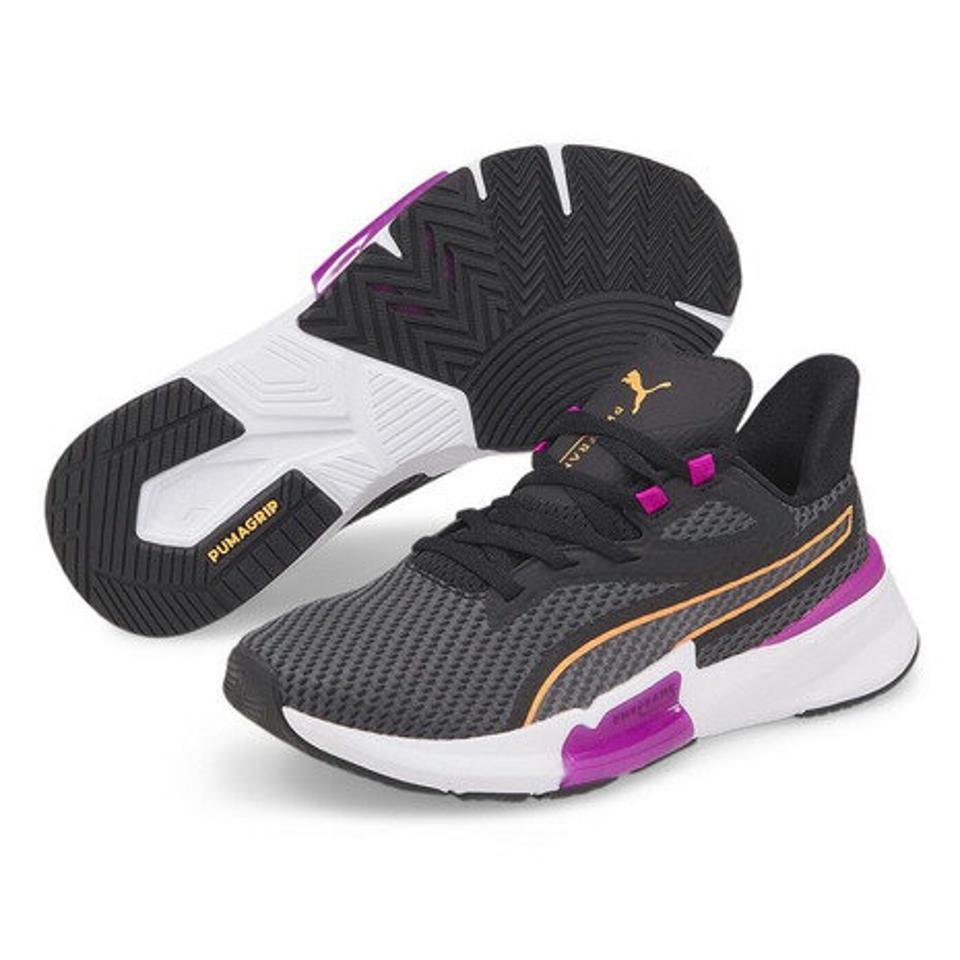 【20%OFFクーポン対象！3/25 0:00-23:59】プーマ（PUMA）（レディース）パワーフレームトレーニングウィメンス 37617004 フィットネス ジム ブラック 黒 レディース スニーカー シューズ 室内 運動靴