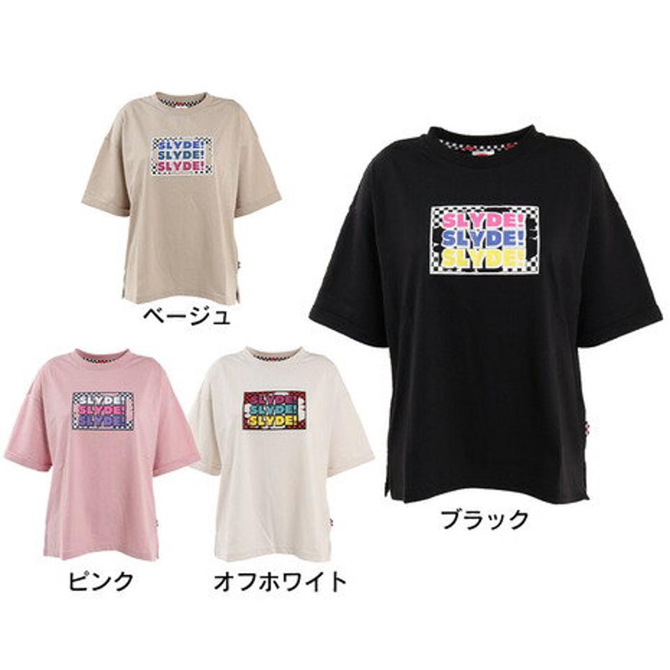 スライド（SLYDE）（レディース）ROLL SLEEVE 半袖Tシャツ 22SSSLYL017