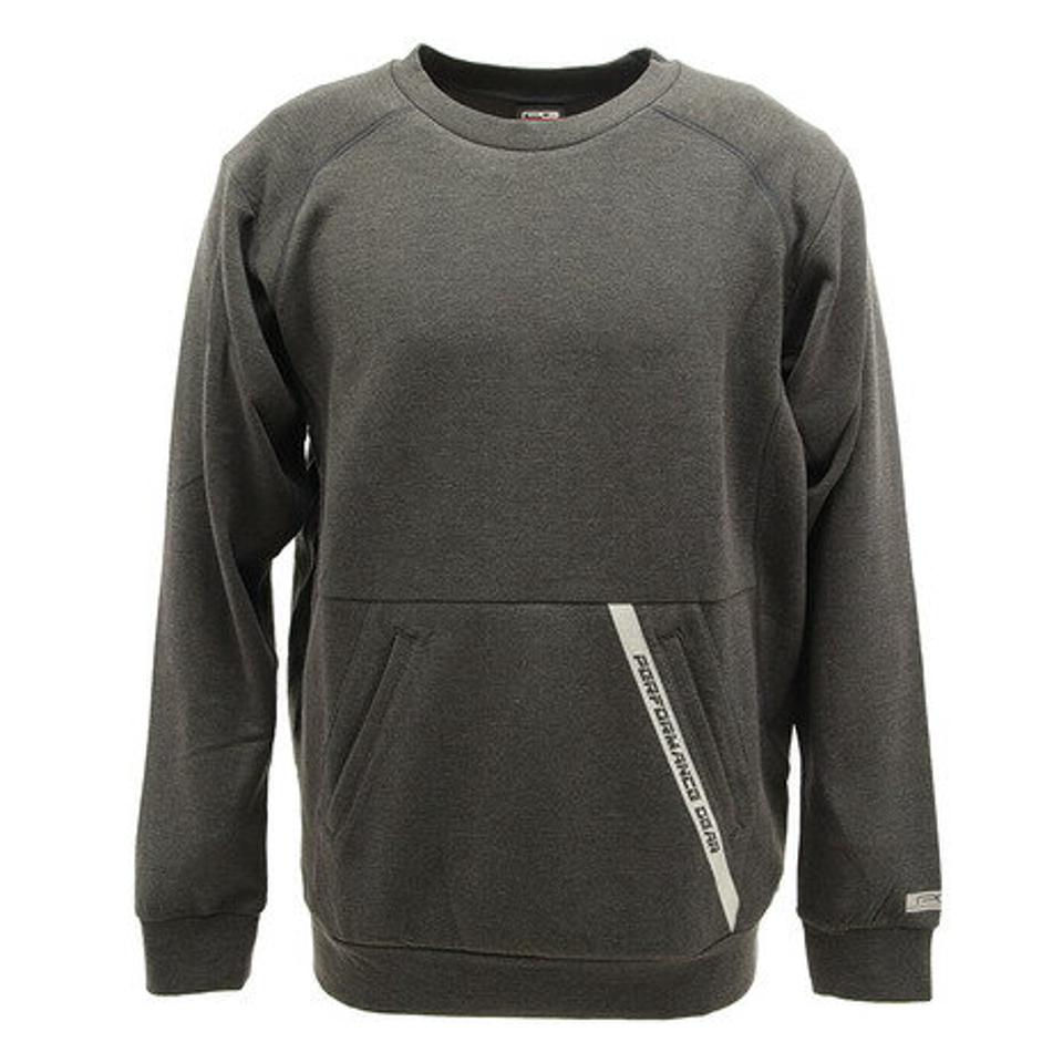 パフォーマンスギア（PG） ダンボールスウェット トレーナー クルーネック グレー 吸湿発熱 751PG9ES6601 GRY バスケットボール ウェア 防寒 （メンズ）