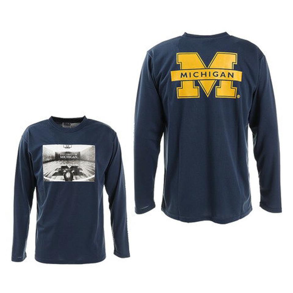 カレッジ(College)(メンズ)プラクティスシャツ MCG CL8203004 バスケットボールウェア NCAA ミシガン ロンT 練習着