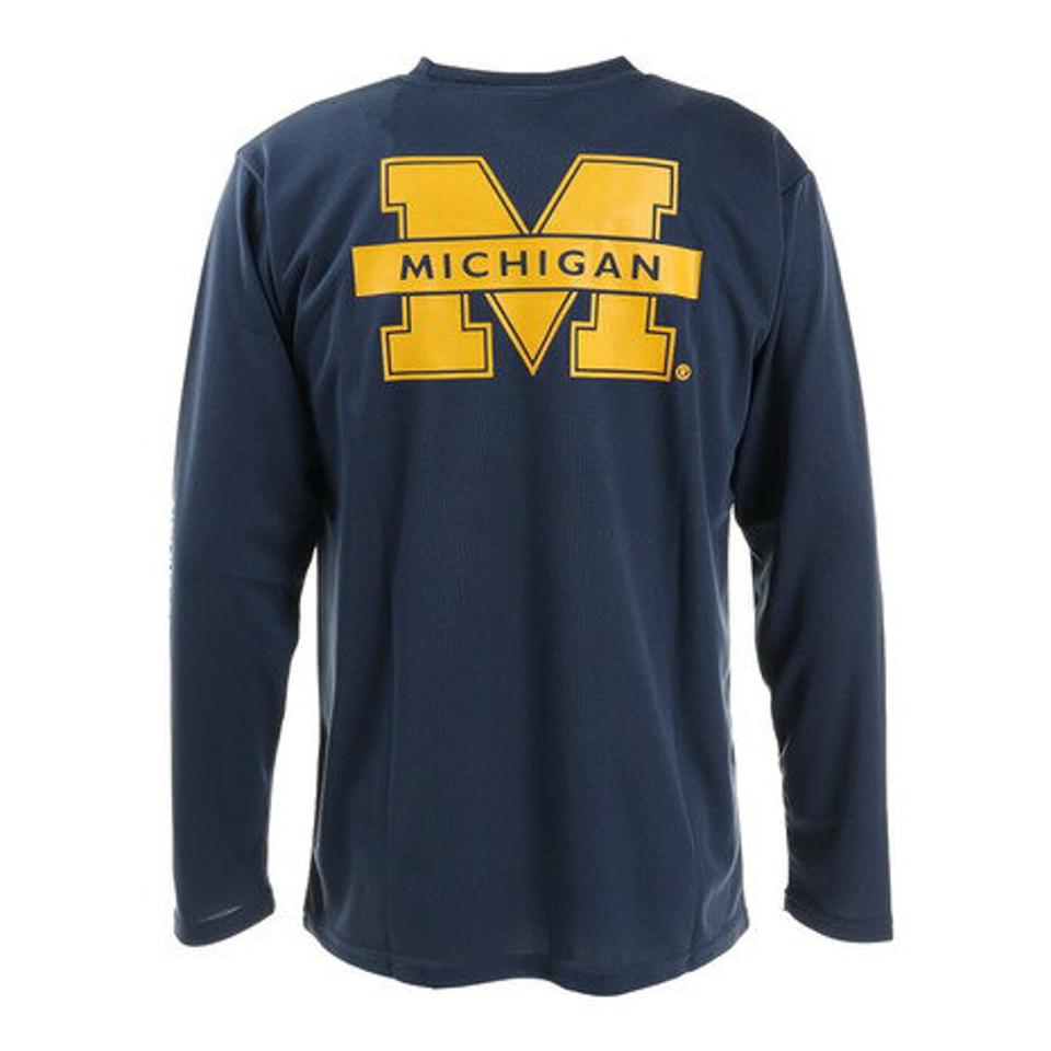 カレッジ(College)(メンズ)プラクティスシャツ MCG CL8203004 バスケットボールウェア NCAA ミシガン ロンT 練習着