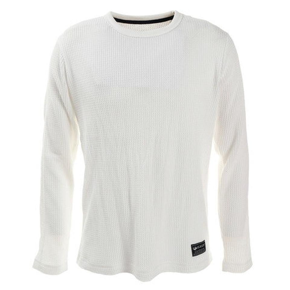 エルケクス（ELKEX） Tシャツ メンズ 長袖 ワッフル ロングスリーブ クルーネック 881EK0HD3182WHT （メンズ）