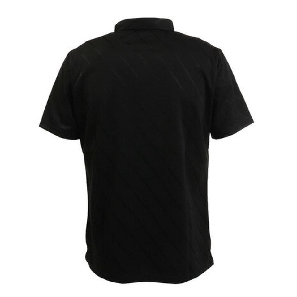 【5点以上で10%OFFクーポン!8/7まで】本間ゴルフ(HONMA) ゴルフウェア BIAS JACQARD 半袖シャツ 031-731104-BK (メンズ)