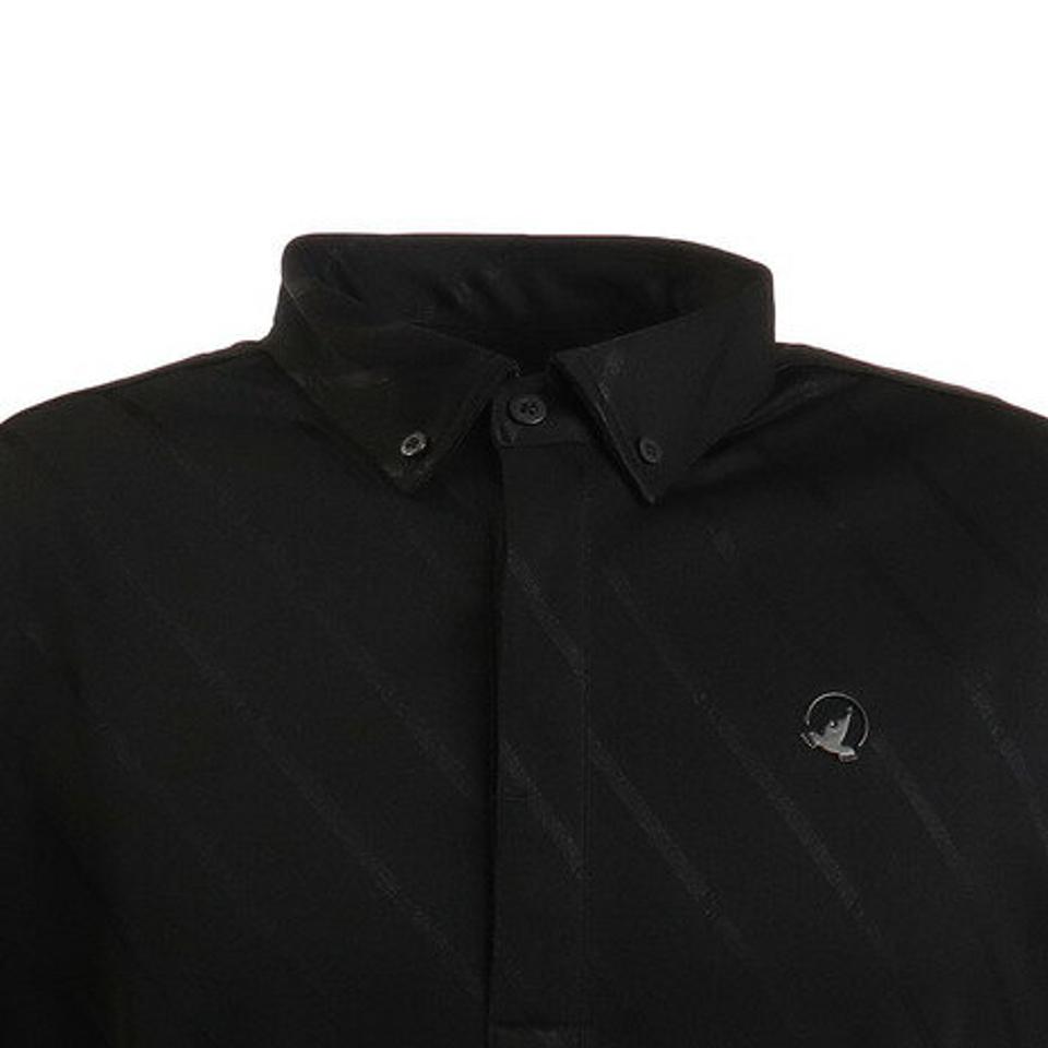 【5点以上で10%OFFクーポン!8/7まで】本間ゴルフ(HONMA) ゴルフウェア BIAS JACQARD 半袖シャツ 031-731104-BK (メンズ)