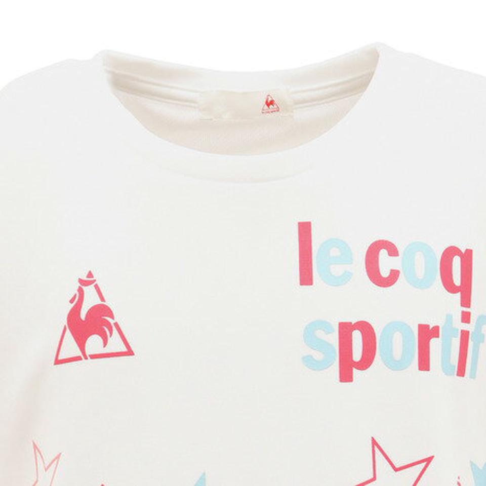 ルコック スポルティフ(Lecoq Sportif)(キッズ)ガールズ 半袖シャツ QMJPJA01XB WHT