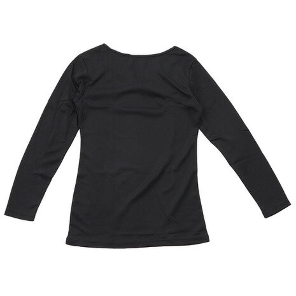 【5点以上で10%OFFクーポン!8/7まで】ホールアース(Whole Earth) 吸汗速乾 長袖アンダーシャツ WEEDAD20 BLK (レディース)