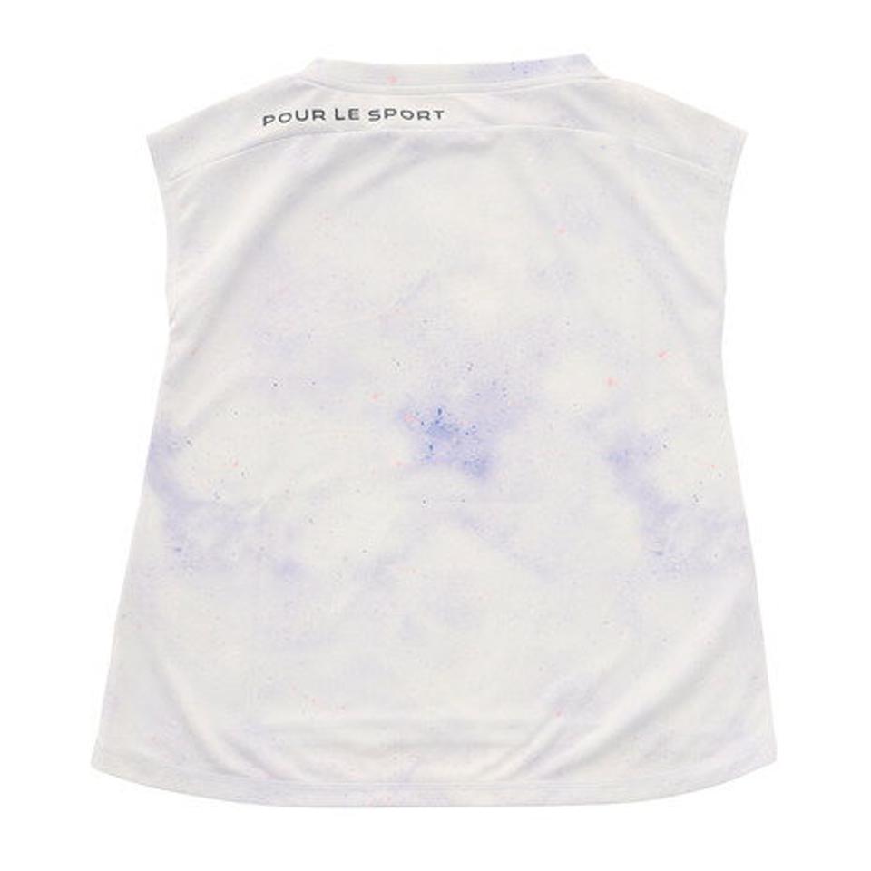 ジローム（GIRAUDM）（レディース）ドライ 吸汗速乾 放熱素材 UVカット ノースリーブ Tシャツ 864GM1DT6701 WHT