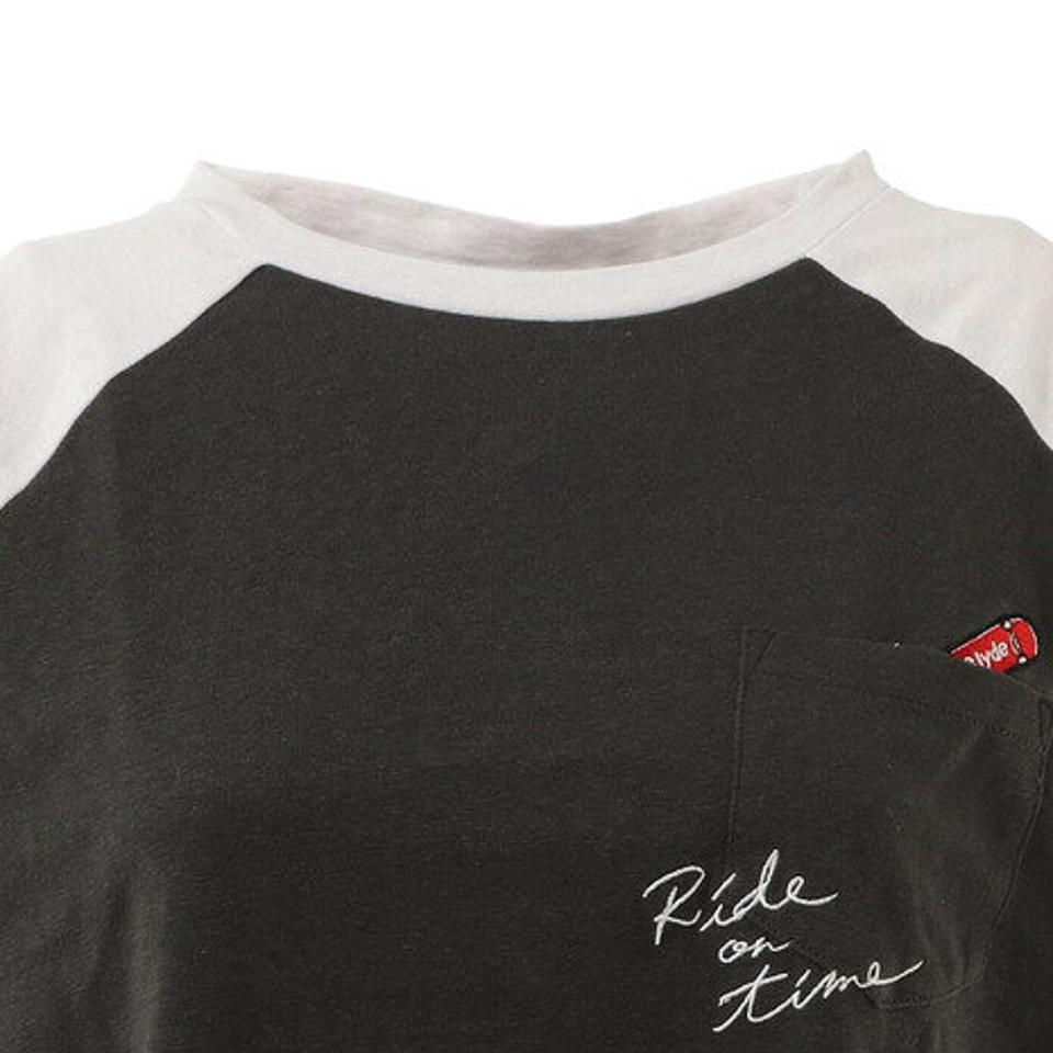 スライド（SLYDE）（レディース）Tシャツ レディース 7分袖 ラグラン RAGLAN シャツ sl2021SS708-BLK