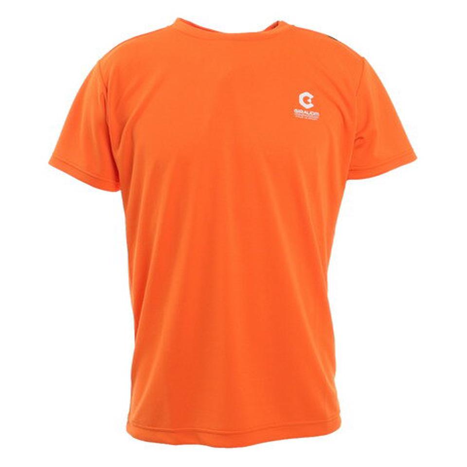 ジローム（GIRAUDM）（メンズ）半袖Tシャツ メンズドライ 吸汗速乾 放熱素材 UVカット 863GM1TP6694 ORG