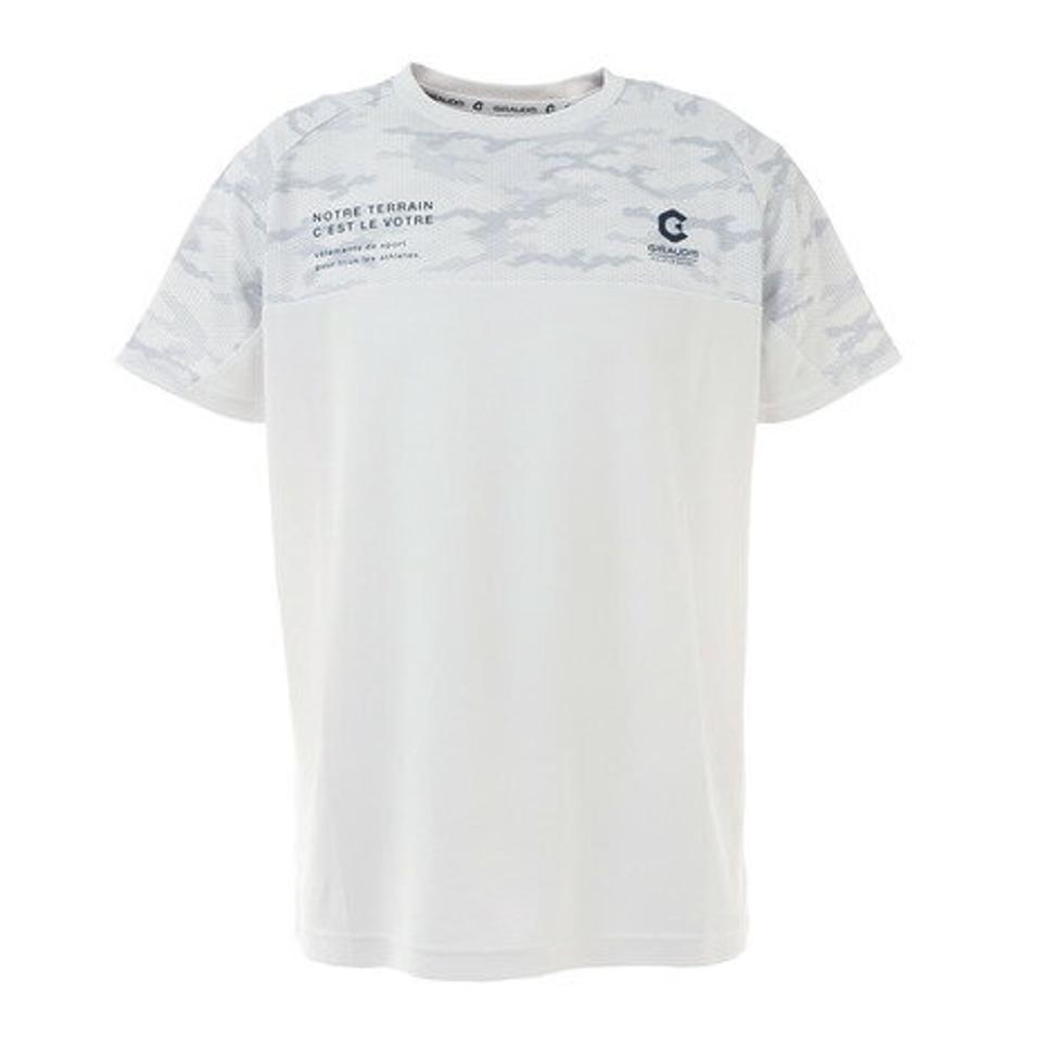 ジローム（GIRAUDM）（メンズ）ドライ 吸汗速乾 放熱素材 UVカット 半袖Tシャツ 863GM1DT6692 WHT