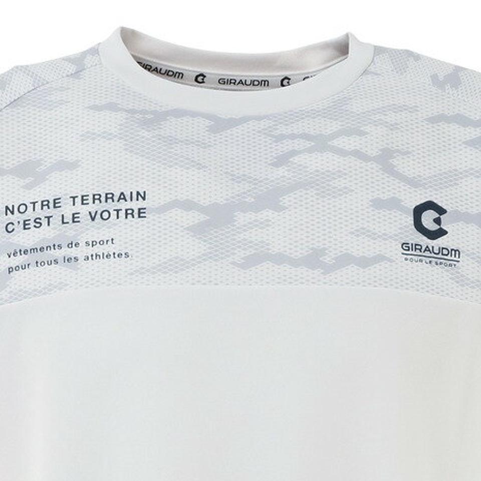 ジローム（GIRAUDM）（メンズ）ドライ 吸汗速乾 放熱素材 UVカット 半袖Tシャツ 863GM1DT6692 WHT