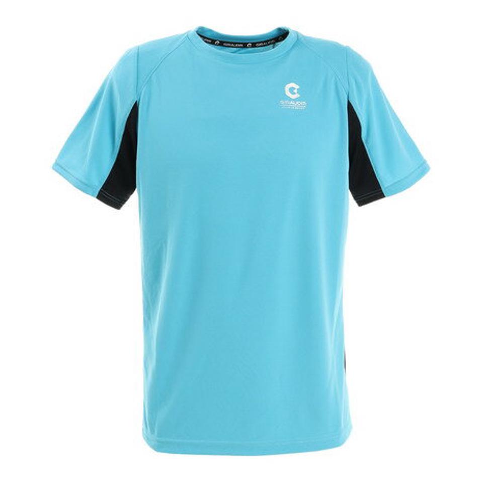 ジローム（GIRAUDM）（メンズ）ドライ 吸汗速乾 放熱素材 UVカット 半袖Tシャツ 863GM1DT6691 BLU