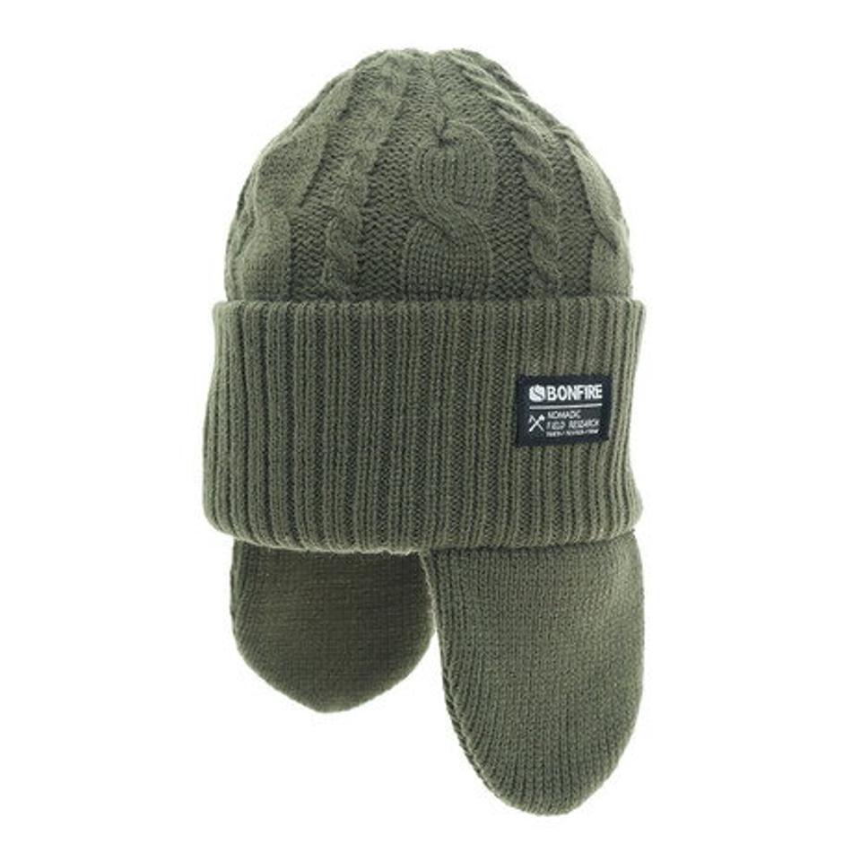 【5点以上で10％OFFクーポン！8/7まで】ボンファイア（Bonfire） イヤーカバーワッチ ニットキャップ 20BNF1FST2220 OLIVE （メンズ）