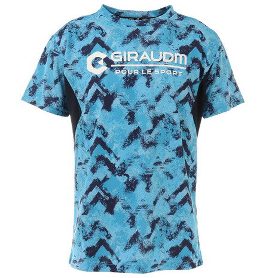 ジローム（GIRAUDM）（メンズ）ドライ 吸汗速乾 放熱素材 UVカット 半袖Tシャツ 863GM1DT6689 BLU