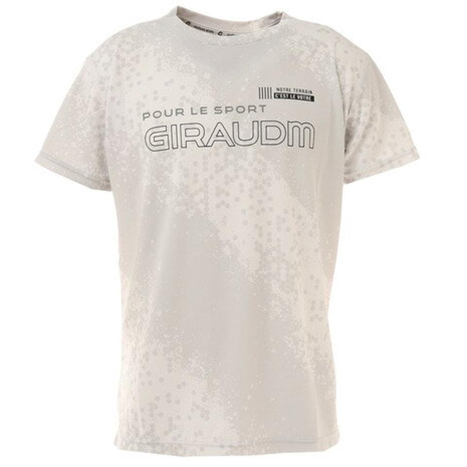ジローム（GIRAUDM）（メンズ）ドライ 吸汗速乾 放熱素材 UVカット 半袖Tシャツ 863GM1DT6688 WHT