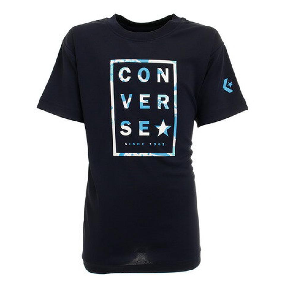 【5点以上で10％OFFクーポン！8/7まで】コンバース（CONVERSE） Tシャツ ジュニア 半袖 プリント CBA401357-2900 バスケットボール ウェア （キッズ）