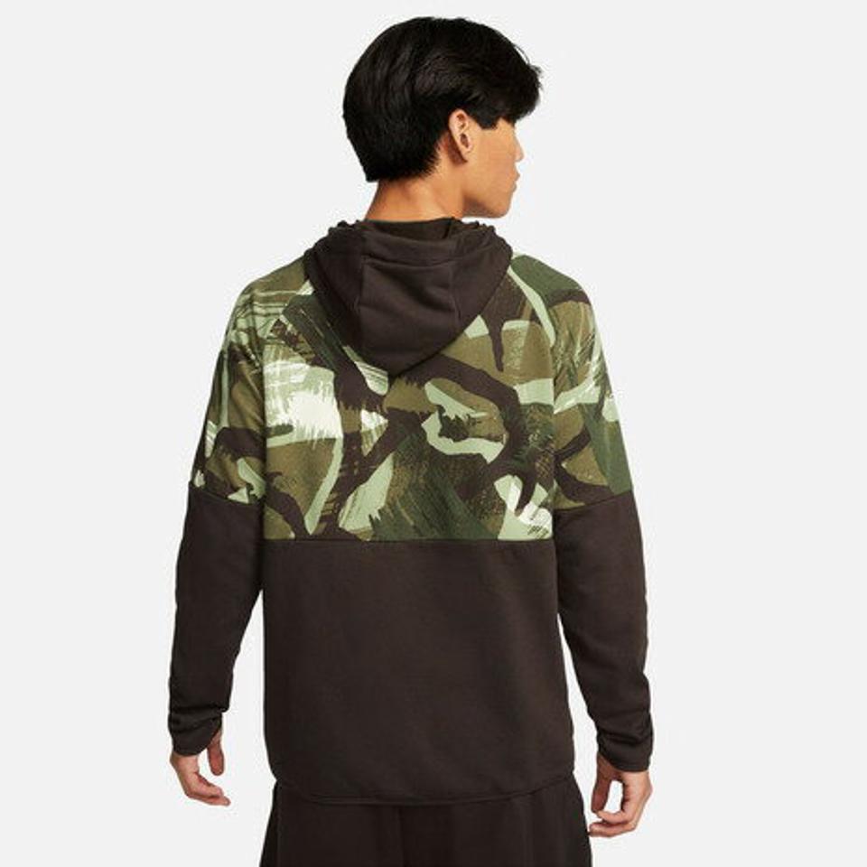 【10/26 10:00〜10/28 23:59迄 エントリー＆対象3店舗買い回りで最大P10倍！】ナイキ（NIKE） フルジップ カモ フィットネスパーカー DQ4791-220 （メンズ）