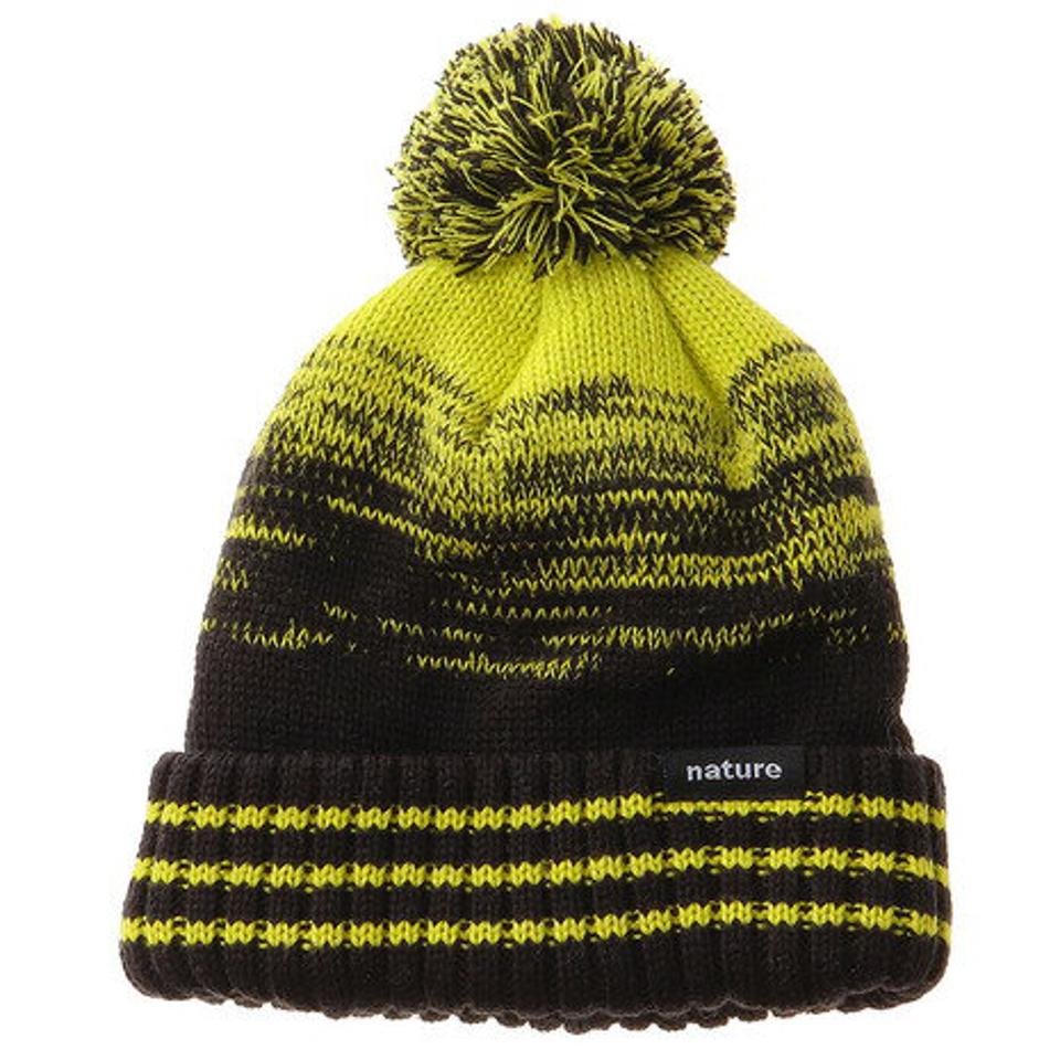 エアボーン（ARBN） ニット帽 キッズ スキー 19JBNA LINE ニットキャップ AB03WC1243 BLK 雪遊び （キッズ）