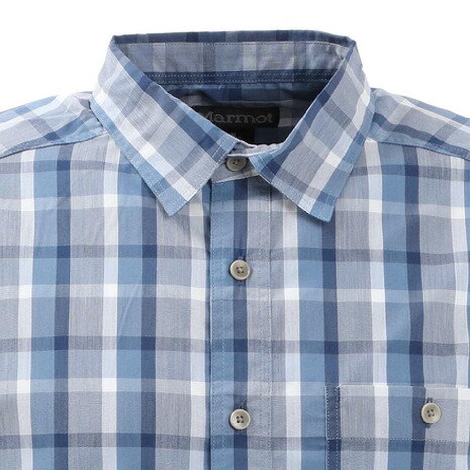 マーモット(Marmot) 長袖シャツ PLAIN チェックシャツ TOMRJB77XB NV (メンズ)