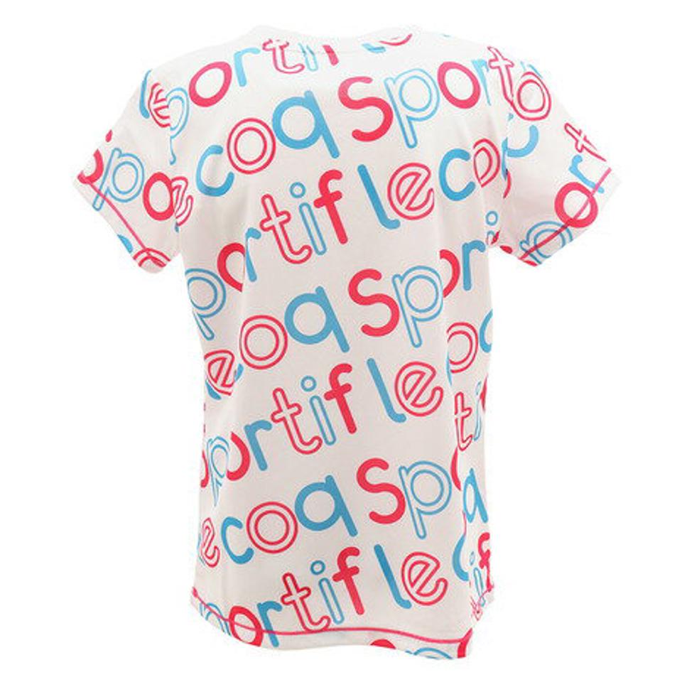 ルコック スポルティフ(Lecoq Sportif)(キッズ)ガールズ 半袖シャツ QMJPJA12XB WHT