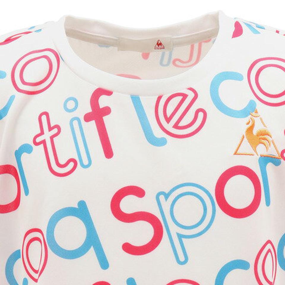 ルコック スポルティフ(Lecoq Sportif)(キッズ)ガールズ 半袖シャツ QMJPJA12XB WHT