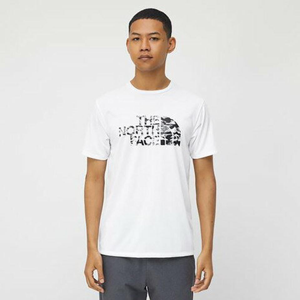 ノースフェイス（THE NORTH FACE） マウンテンピークロゴ半袖Tシャツ NT82282 W （メンズ）