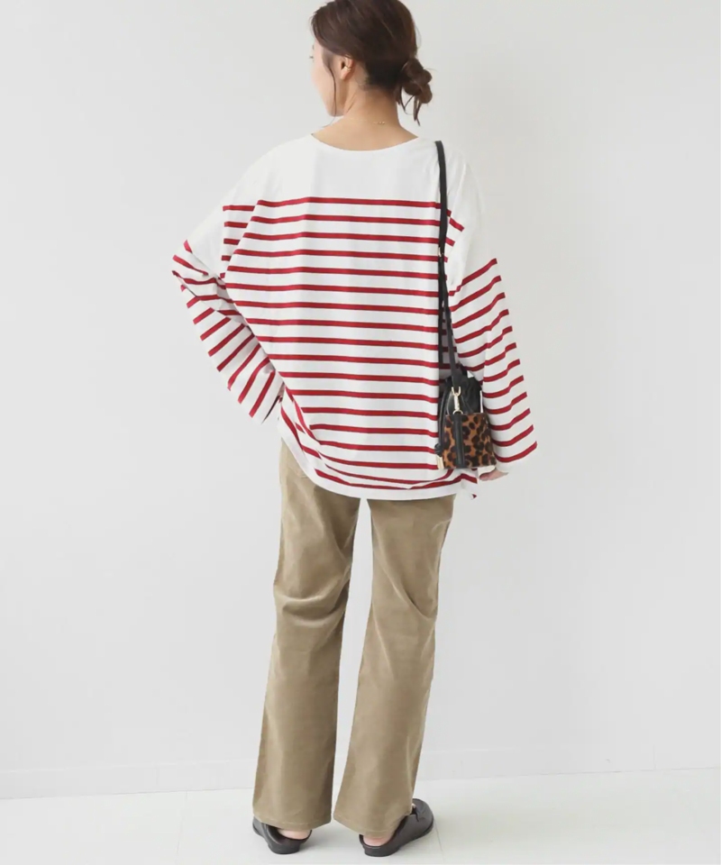 《追加3》パネルボーダーボートネックTEE（JOURNAL STANDARD relume）