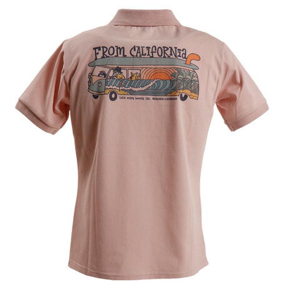 ROSASEN ゴルフウェア 最安値挑戦ポロシャツルーズマンポロ バス柄 044-29441-071 (メンズ)