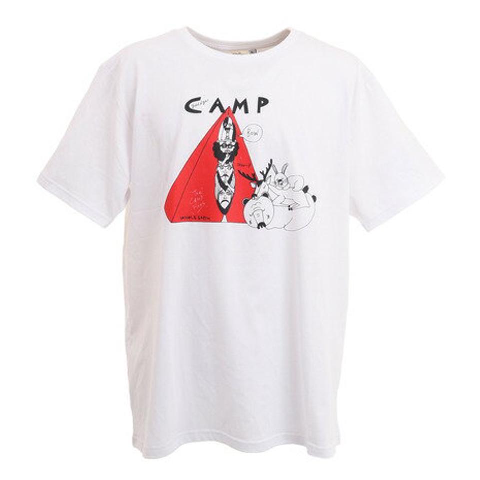 ホールアース（Whole Earth） Good night camp CxW 半袖Tシャツ WE2KJA01 WHT （メンズ）