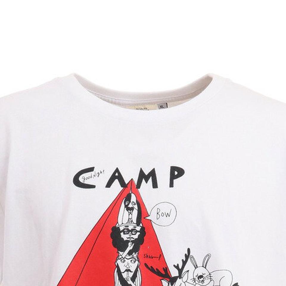 ホールアース（Whole Earth） Good night camp CxW 半袖Tシャツ WE2KJA01 WHT （メンズ）