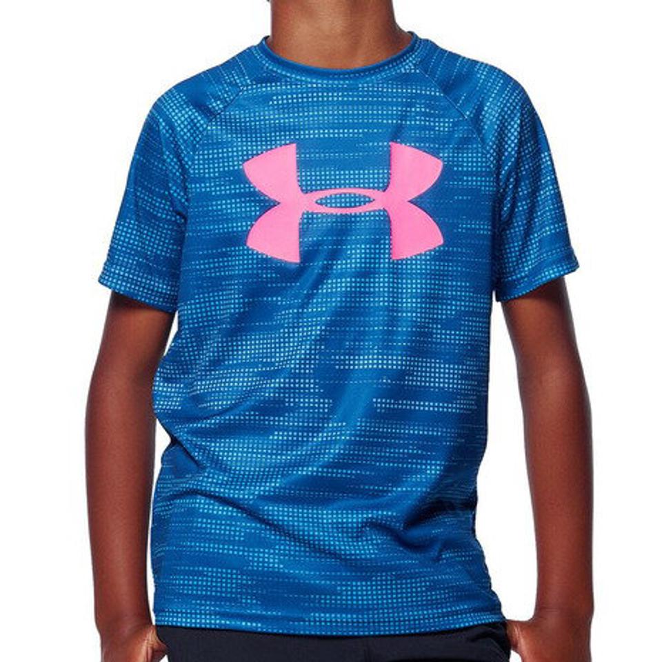 アンダーアーマー（UNDER ARMOUR） テック ビッグロゴ プリント 半袖Tシャツ 1351851 GRB/CES AT （キッズ）