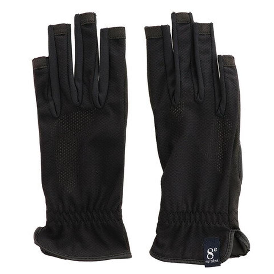 ウィッテム(HUITIEME) OPEN NAILS グローブ HU18SSN733503 BLK 【吸汗速乾/UVカット】