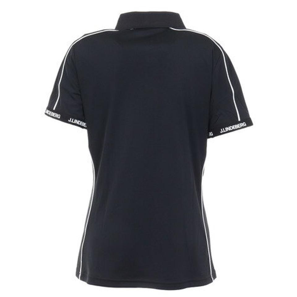 J.LINDEBERG ゴルフウェア 吸汗速乾 ドライ 快適♪ パイピング 半袖ポロシャツ 072-26345-019 (レディース)