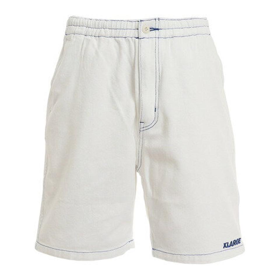 エクストララージ(XLARGE) CONTRAST STITCH EASY SHORT PANTS 101222031014-WHITE (メンズ)