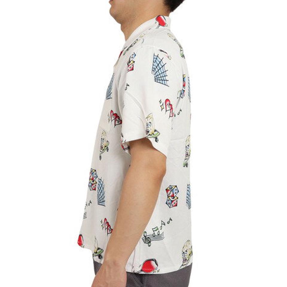 エクストララージ(XLARGE) GOOD TIME PATTERN 半袖シャツ 101222014009-WHITE (メンズ)