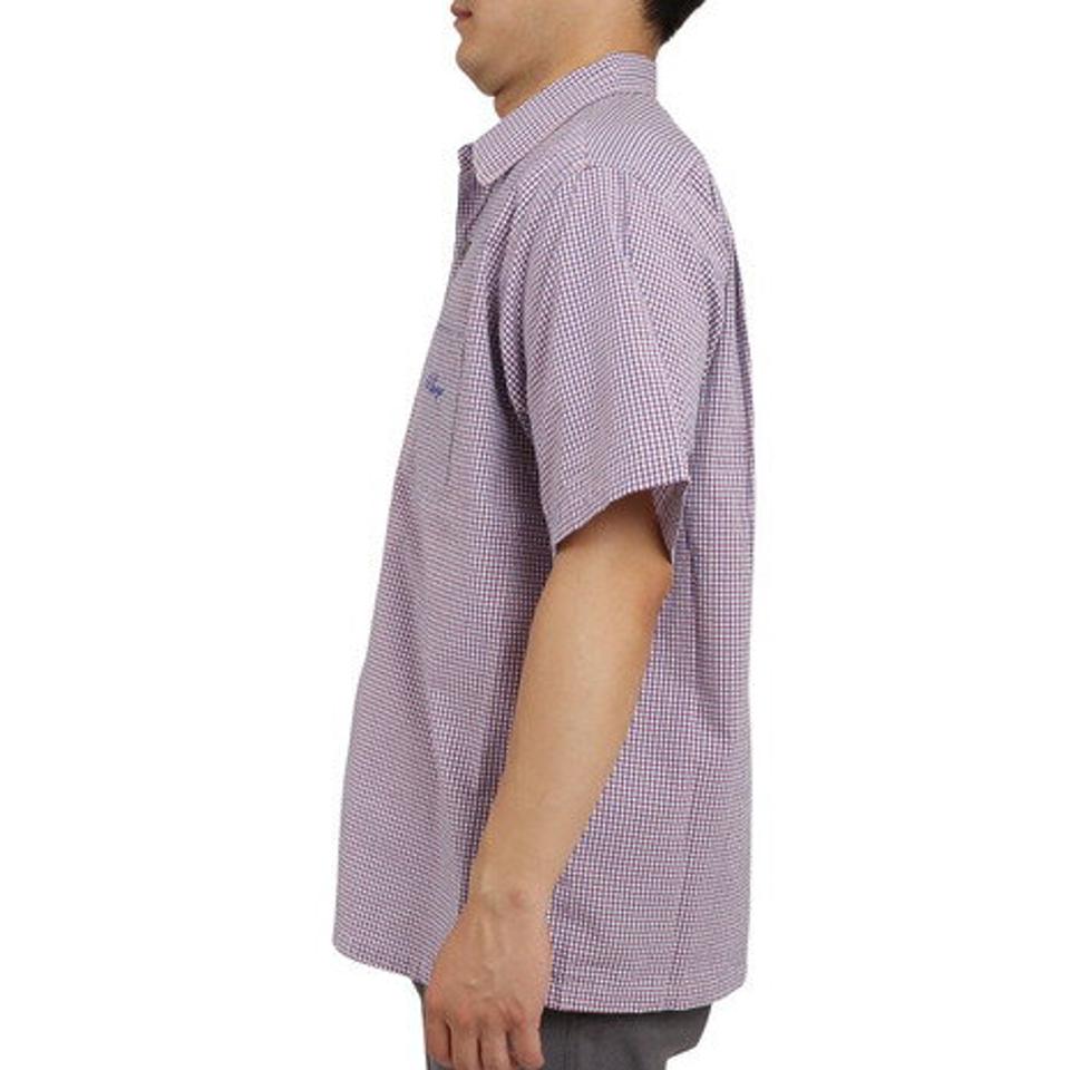 エクストララージ(XLARGE)(メンズ)GINGHAM CHECK 半袖シャツ 101222014008-PINK