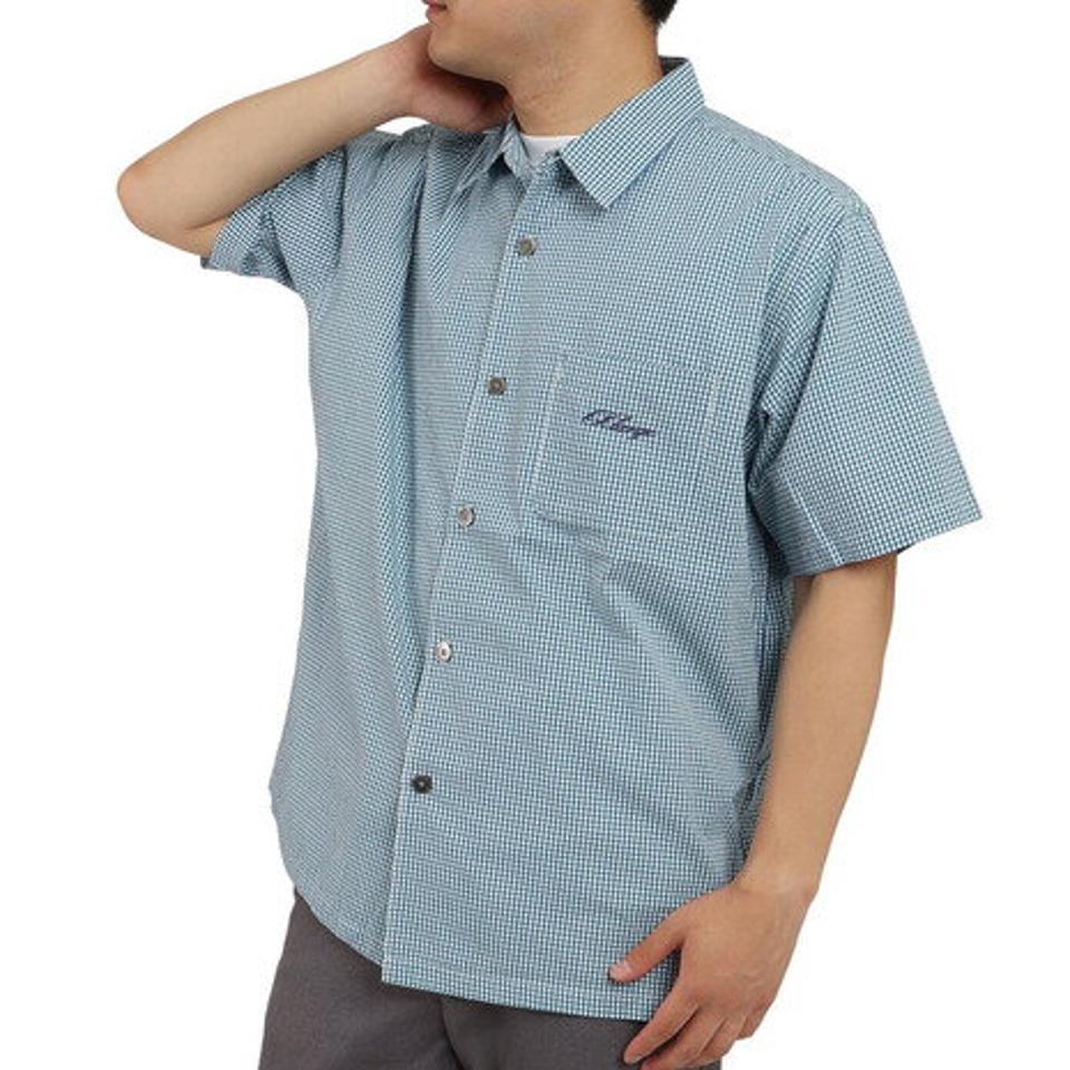 エクストララージ(XLARGE) GINGHAM CHECK 半袖シャツ 101222014008-GREEN (メンズ)