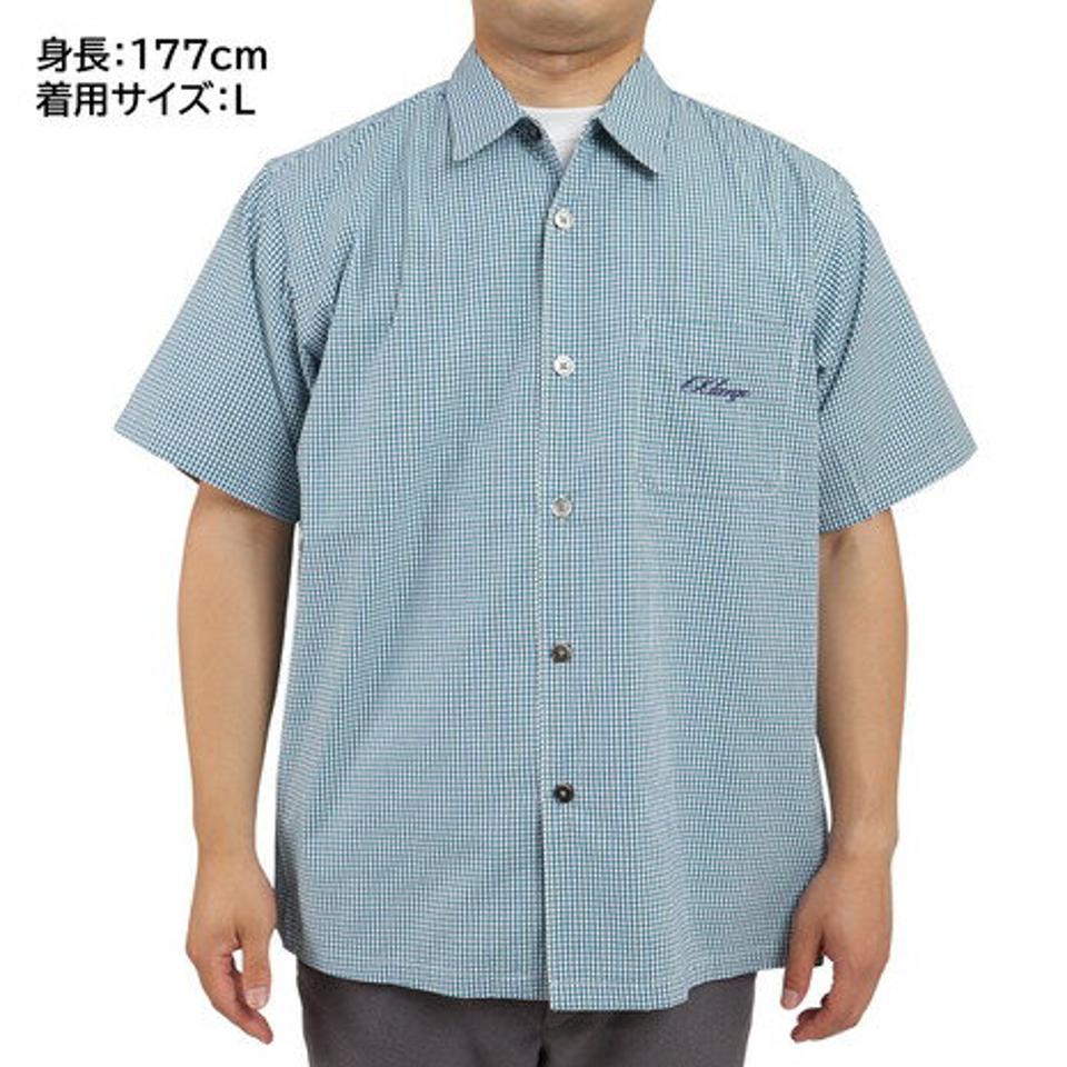 エクストララージ(XLARGE) GINGHAM CHECK 半袖シャツ 101222014008-GREEN (メンズ)
