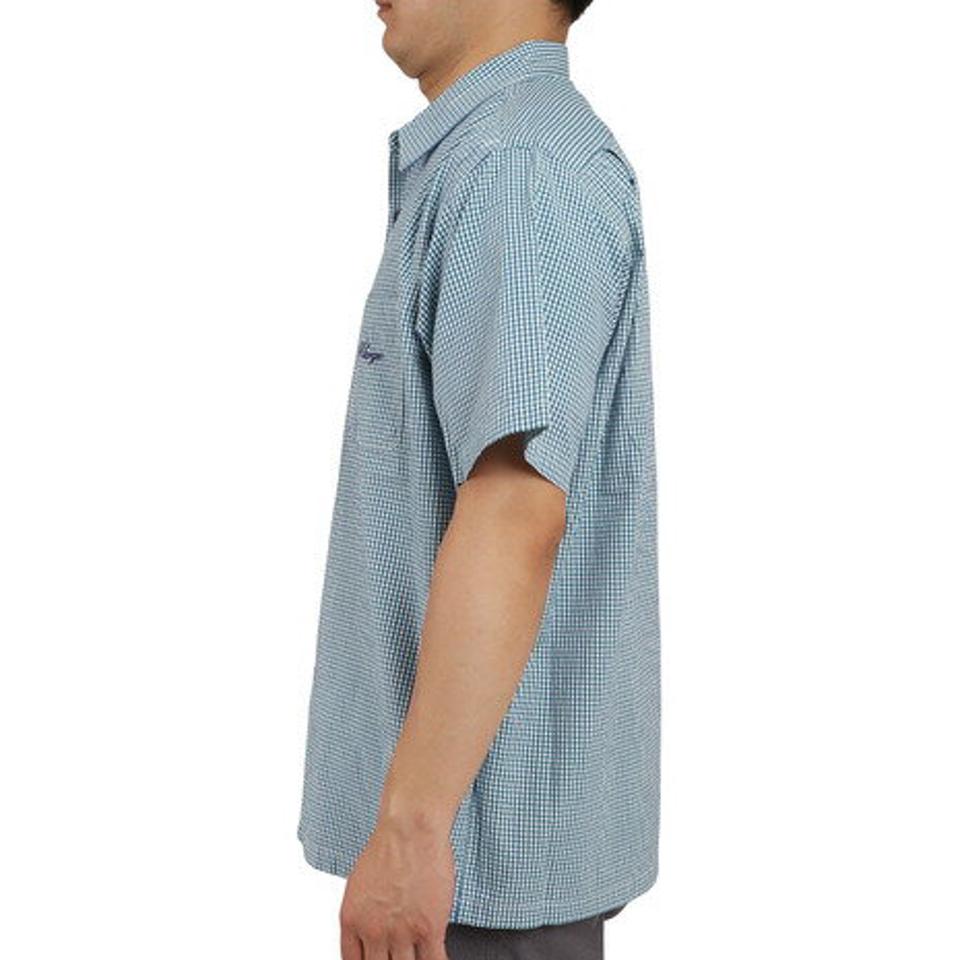 エクストララージ(XLARGE) GINGHAM CHECK 半袖シャツ 101222014008-GREEN (メンズ)