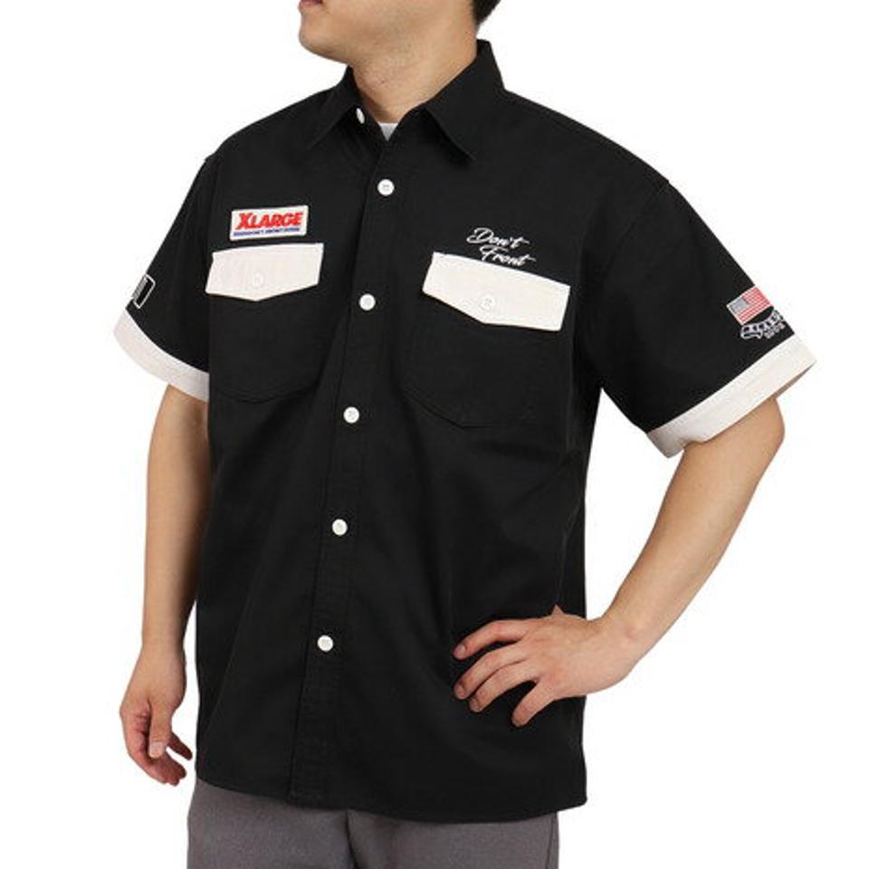 エクストララージ(XLARGE) PIT 半袖シャツ 101222014004-BLACK (メンズ)