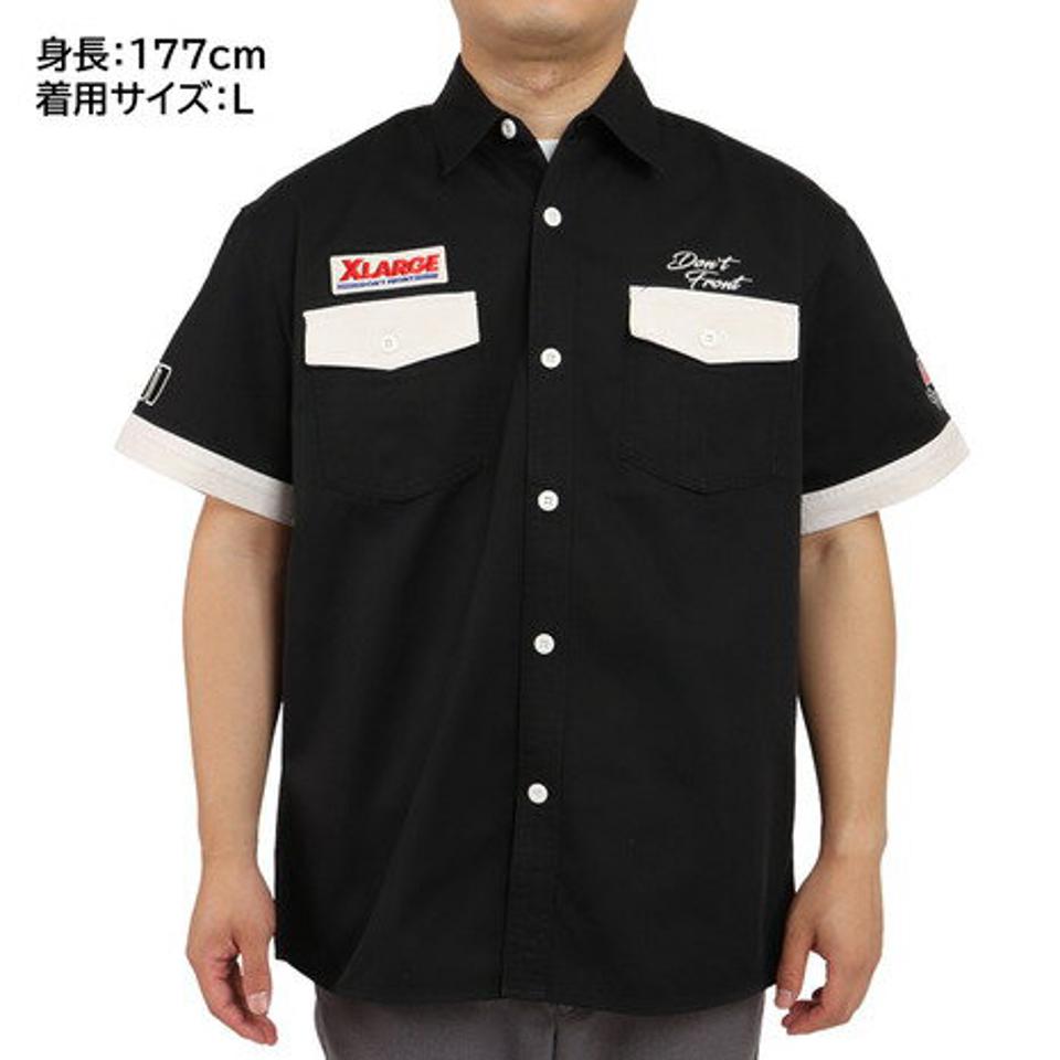 エクストララージ(XLARGE) PIT 半袖シャツ 101222014004-BLACK (メンズ)