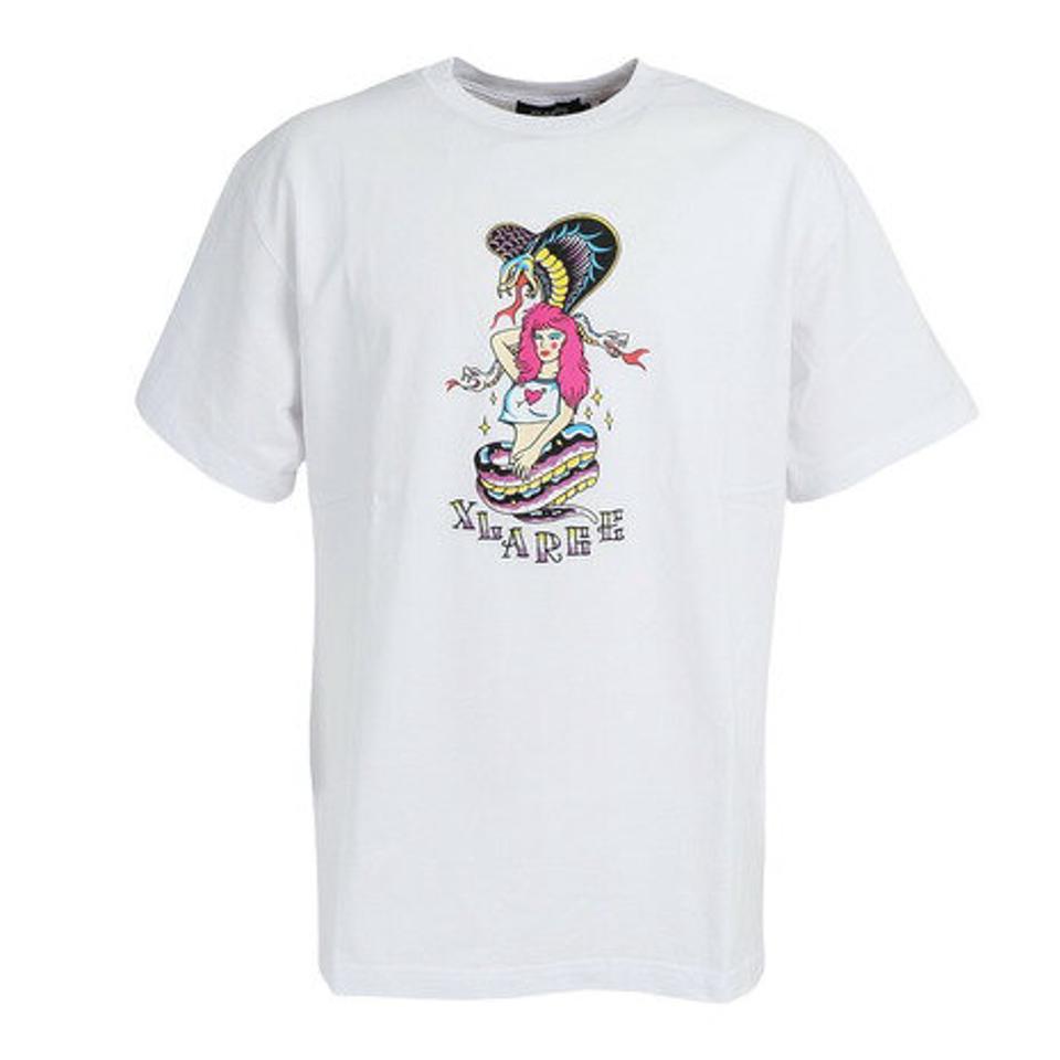 エクストララージ(XLARGE) FASCINATING SNAKE WOMAN 半袖Tシャツ 101222011019-WHITE (メンズ)