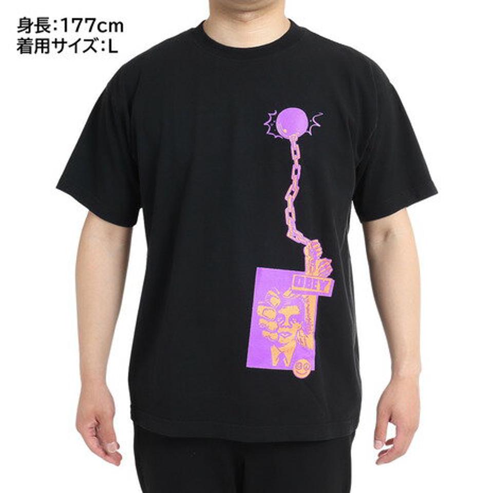 オベイ（OBEY） RIDE OR DIE 半袖Tシャツ 166913104OBK22U （メンズ）