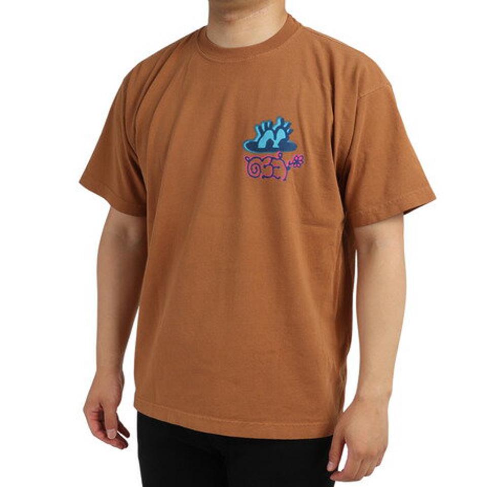 オベイ（OBEY） TAKE A PEEK 半袖Tシャツ 166913052BRN22U （メンズ）