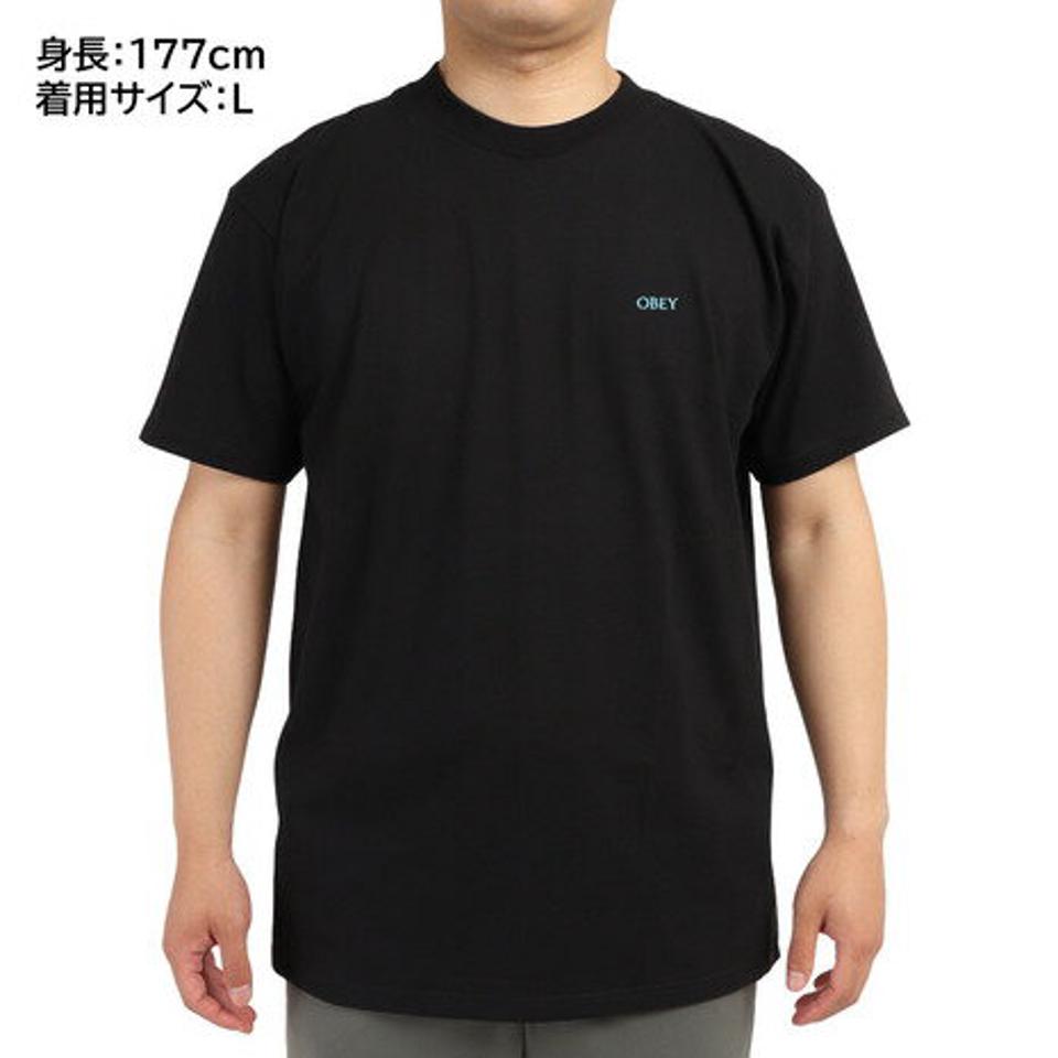 オベイ（OBEY）（メンズ）POST PUNK FLOWER 半袖Tシャツ 165263099BLK22U