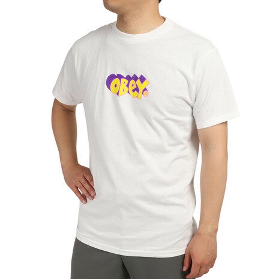 オベイ（OBEY） IN THE GROOVE 半袖Tシャツ 165263027WHT22U （メンズ）