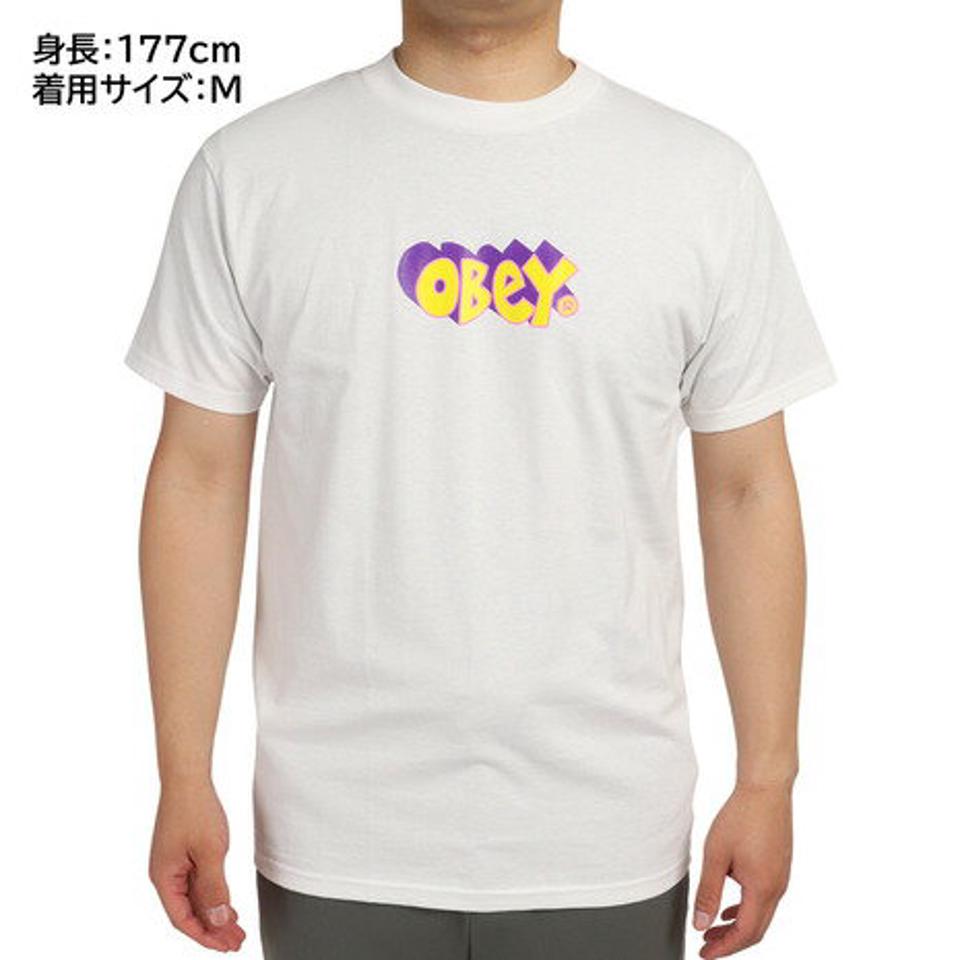 オベイ（OBEY） IN THE GROOVE 半袖Tシャツ 165263027WHT22U （メンズ）