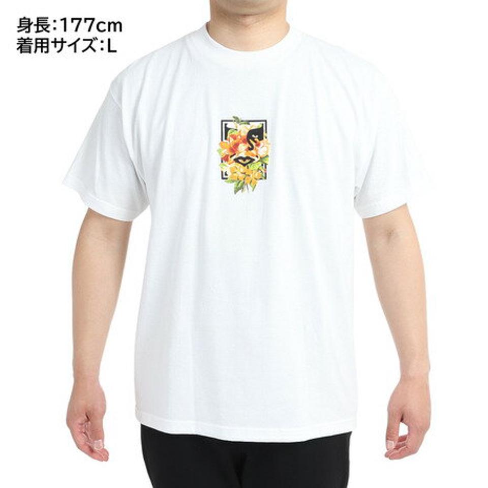 オベイ（OBEY） FLORAL ICON FACE 半袖Tシャツ 165263026WHT 22U （メンズ）