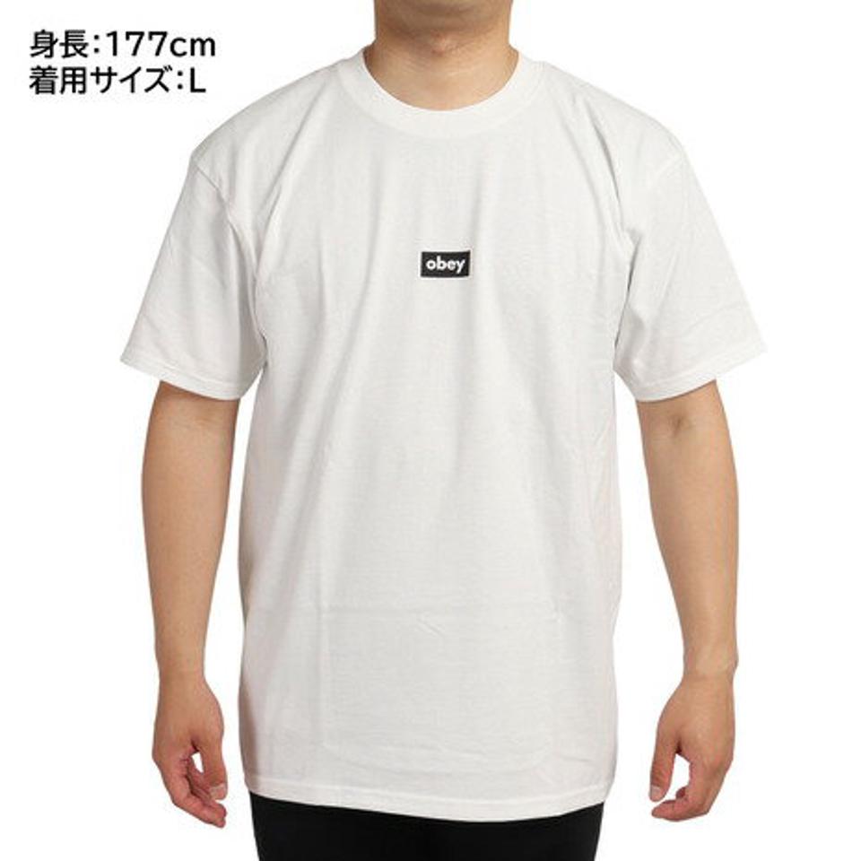 オベイ(OBEY)(メンズ)Uomo Black Bar Classic Tシャツ 165262615WHT22U